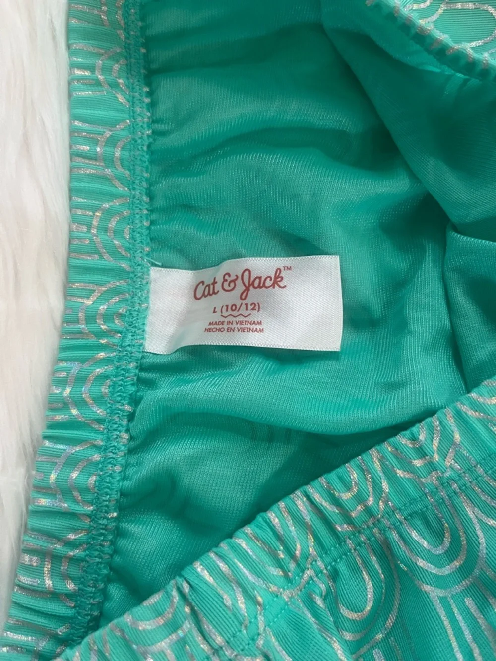 Cat & Jack Teal Asymmetrical Ruffle Hem Skirt - Picture 3 of 5